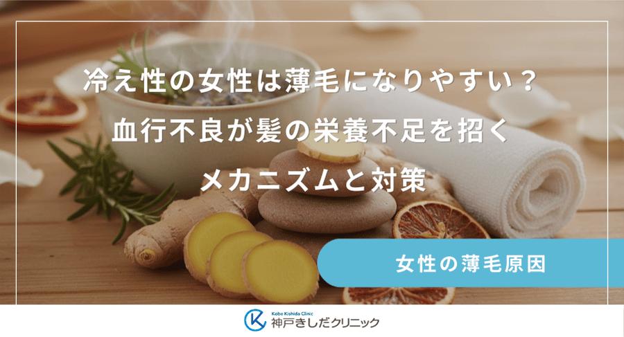 冷え性の女性は薄毛になりやすい？血行不良が髪の栄養不足を招くメカニズムと対策