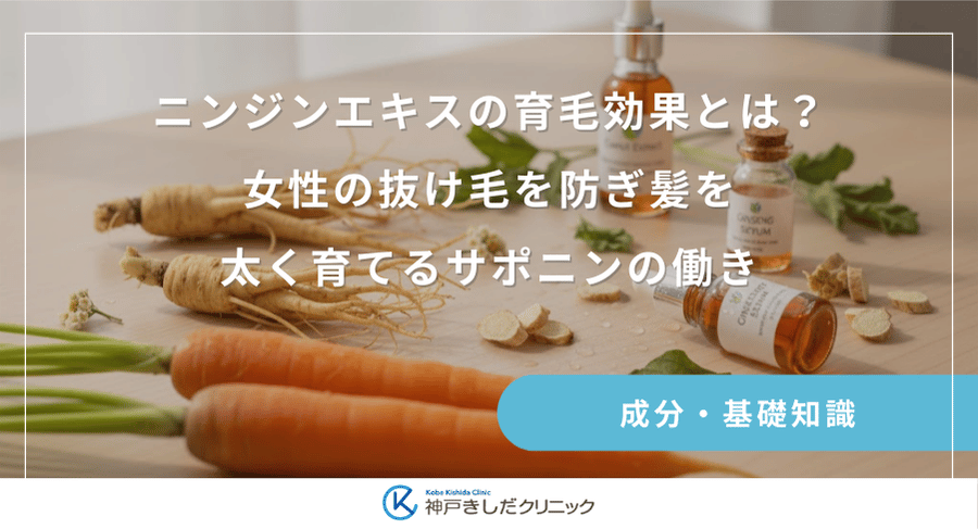 ニンジンエキスの育毛効果とは?女性の抜け毛を防ぎ髪を太く育てるサポニンの働き