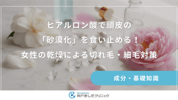 ヒアルロン酸で頭皮の「砂漠化」を食い止める！女性の乾燥による切れ毛・細毛対策