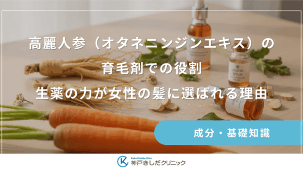 高麗人参（オタネニンジンエキス）の育毛剤での役割｜生薬の力が女性の髪に選ばれる理由