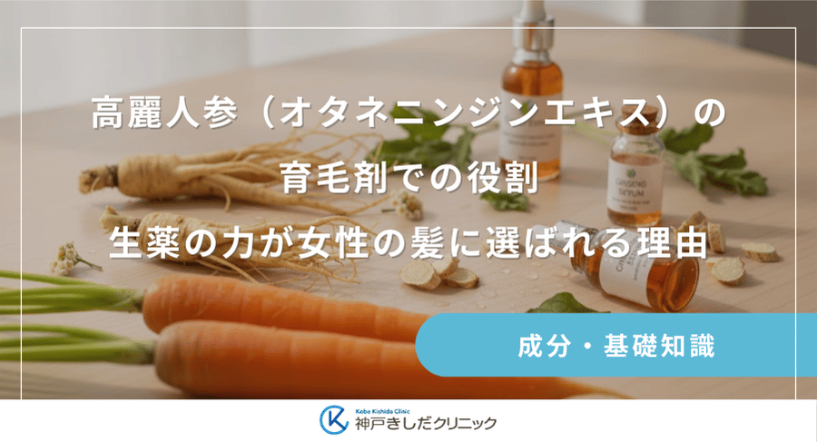 高麗人参（オタネニンジンエキス）の育毛剤での役割｜生薬の力が女性の髪に選ばれる理由