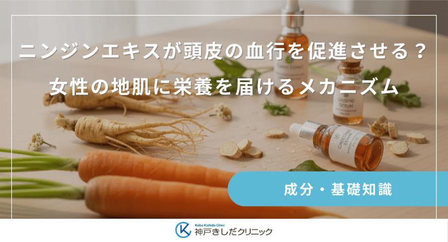 ニンジンエキスが頭皮の血行を促進させる?女性の地肌に栄養を届けるメカニズム
