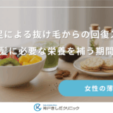 栄養不足による抜け毛からの回復ステップ｜髪に必要な栄養を補う期間