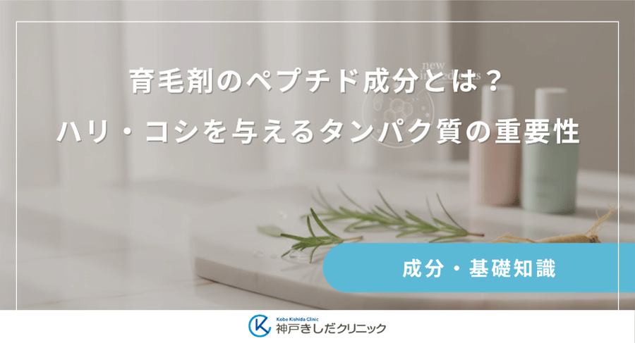 育毛剤のペプチド成分とは?ハリ・コシを与えるタンパク質の重要性