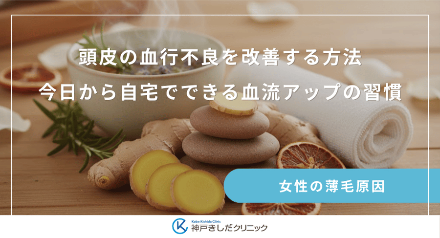 頭皮の血行不良を改善する方法|今日から自宅でできる血流アップの習慣