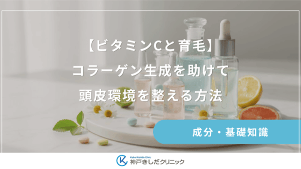 【ビタミンCと育毛】コラーゲン生成を助けて頭皮環境を整える方法