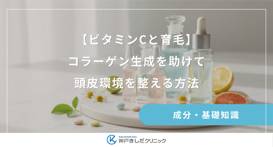 【ビタミンCと育毛】コラーゲン生成を助けて頭皮環境を整える方法