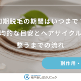 初期脱毛の期間はいつまで?平均的な目安とヘアサイクルが整うまでの流れ