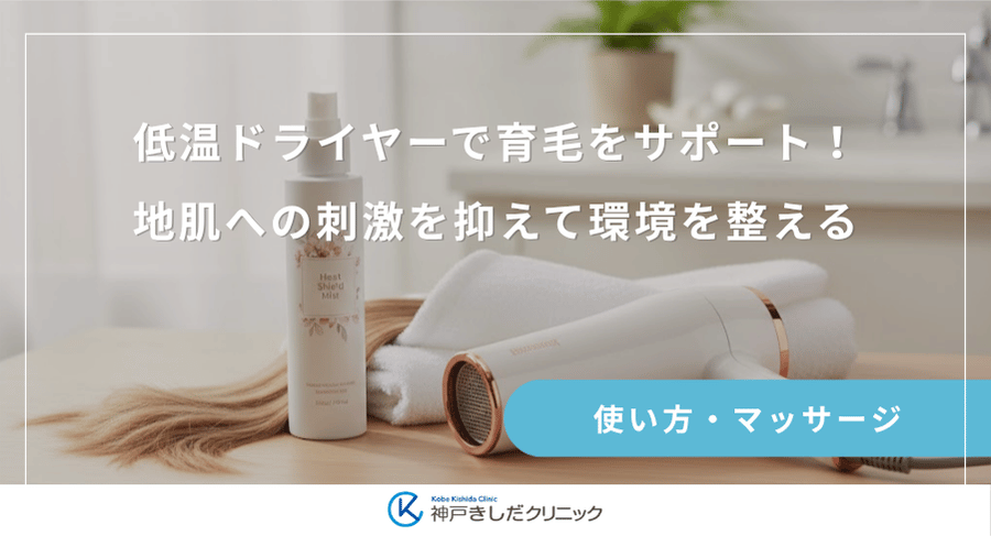 低温ドライヤーで育毛をサポート！地肌への刺激を抑えて環境を整える