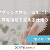 スカルプブラシの効果は薄毛にどう届く？育毛環境を整える仕組み