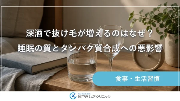 深酒で抜け毛が増えるのはなぜ？睡眠の質とタンパク質合成への悪影響