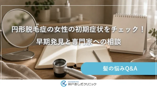 円形脱毛症の女性の初期症状をチェック！早期発見と専門家への相談