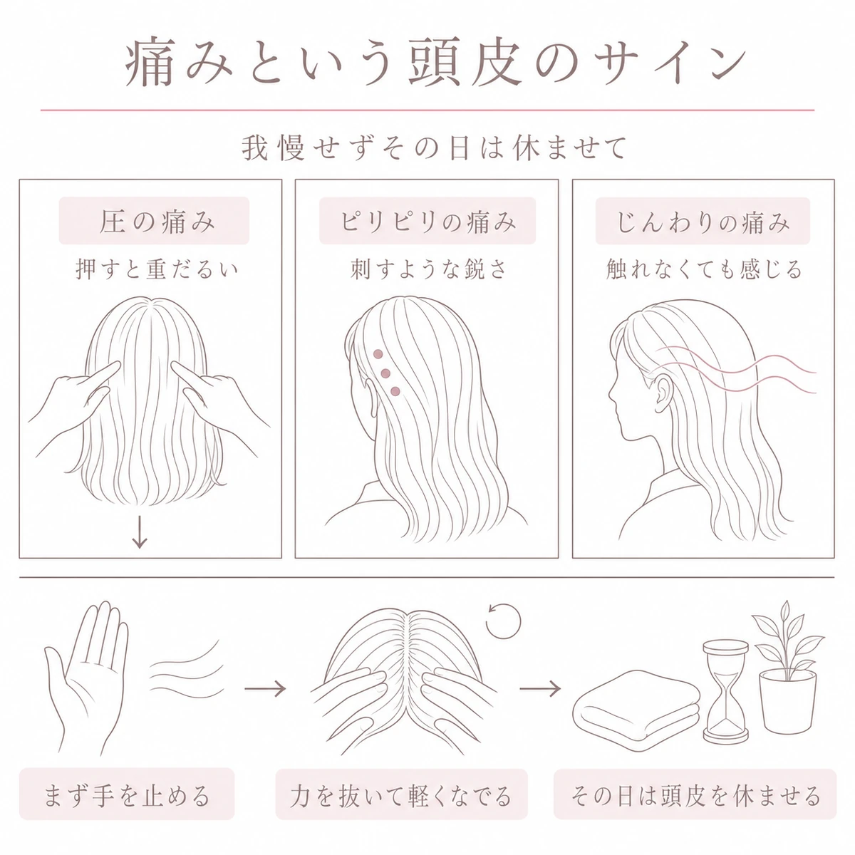 頭皮 触る と 痛い