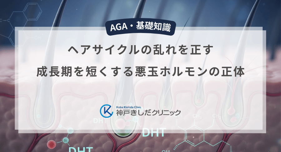 ヘアサイクルの乱れを正す｜成長期を短くする悪玉ホルモンの正体