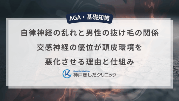 自律神経の乱れと男性の抜け毛の関係｜交感神経の優位が頭皮環境を悪化させる理由と仕組み