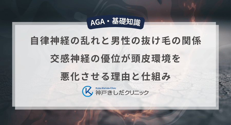 自律神経の乱れと男性の抜け毛の関係｜交感神経の優位が頭皮環境を悪化させる理由と仕組み