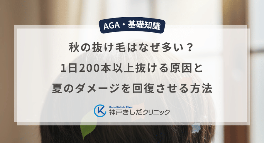 秋の抜け毛はなぜ多い？1日200本以上抜ける原因と夏のダメージを回復させる方法
