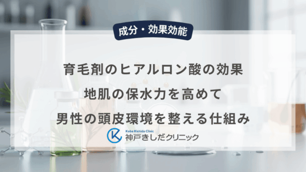 育毛剤のヒアルロン酸の効果｜地肌の保水力を高めて男性の頭皮環境を整える仕組み