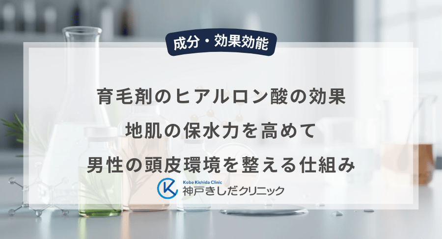 育毛剤のヒアルロン酸の効果｜地肌の保水力を高めて男性の頭皮環境を整える仕組み