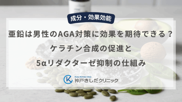 亜鉛は男性のAGA対策に効果を期待できる？ケラチン合成の促進と5αリダクターゼ抑制の仕組み