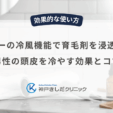 ドライヤーの冷風機能で育毛剤を浸透させる？男性の頭皮を冷やす効果とコツ