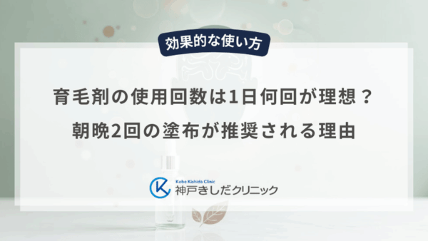 育毛剤の使用回数は1日何回が理想？朝晩2回の塗布が推奨される理由