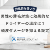 男性の薄毛対策に効果的なドライヤーの温度は？頭皮ダメージを抑える設定