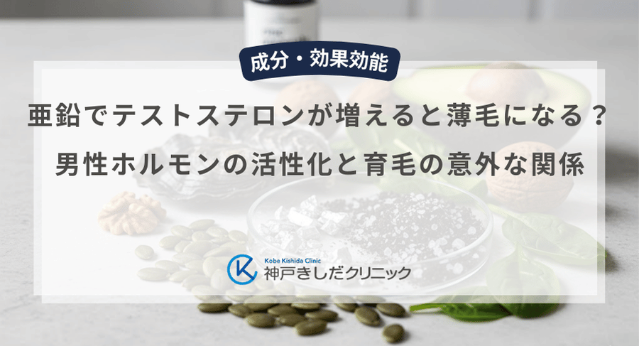 亜鉛でテストステロンが増えると薄毛になる?男性ホルモンの活性化と育毛の意外な関係
