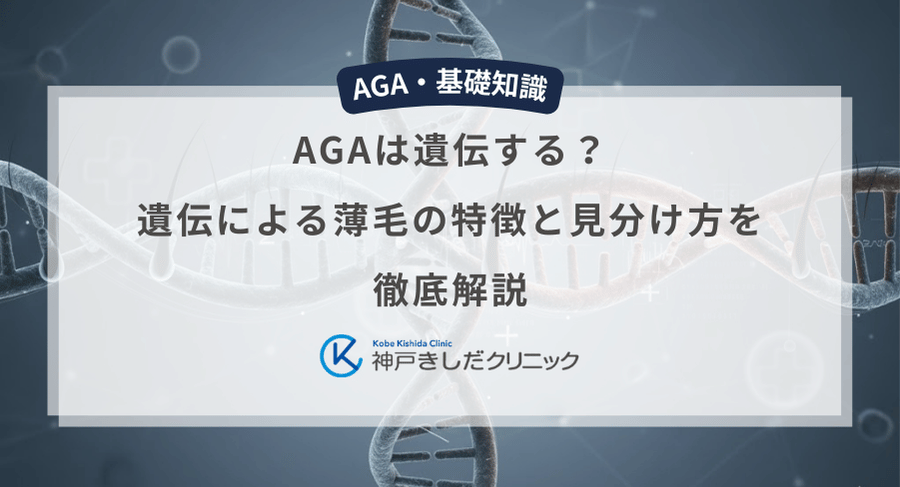AGAは遺伝する？遺伝による薄毛の特徴と見分け方を徹底解説