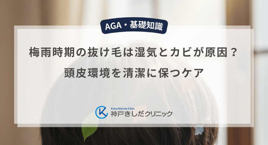梅雨時期の抜け毛は湿気とカビが原因？頭皮環境を清潔に保つケア