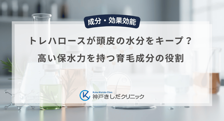 トレハロースが頭皮の水分をキープ?高い保水力を持つ育毛成分の役割