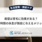 昼寝は育毛に効果がある？短時間の休息が頭皮に与えるメリット