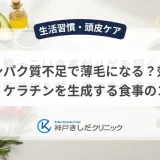 タンパク質不足で薄毛になる？効率よくケラチンを生成する食事のコツ