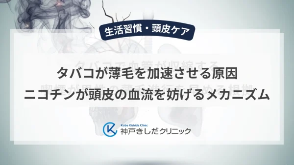 タバコが薄毛を加速させる原因｜ニコチンが頭皮の血流を妨げるメカニズム