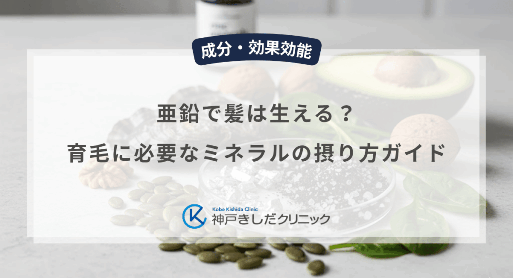 亜鉛で髪は生える?育毛に必要なミネラルの摂り方ガイド