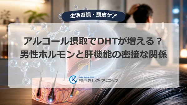アルコール摂取でDHTが増える？男性ホルモンと肝機能の密接な関係