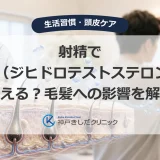 射精でDHT（ジヒドロテストステロン）は増える？毛髪への影響を解説