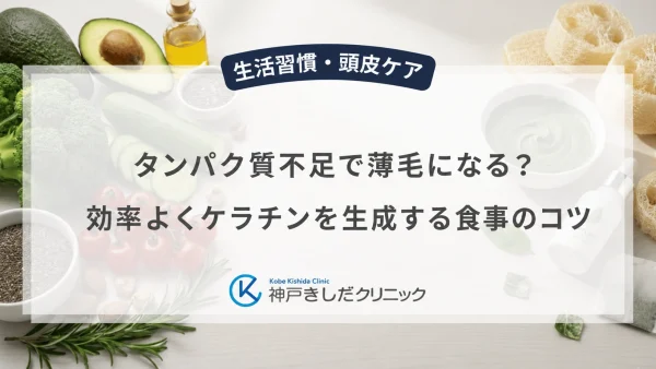 タンパク質不足で薄毛になる？効率よくケラチンを生成する食事のコツ