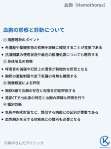 血胸(けっきょう / Hemothorax) – 呼吸器疾患 - 神戸きしだクリニック(神戸市中央区)