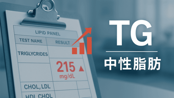 健康診断のTG（中性脂肪）が高い方へ｜基準値と数値が示す危険性、効果的な下げ方