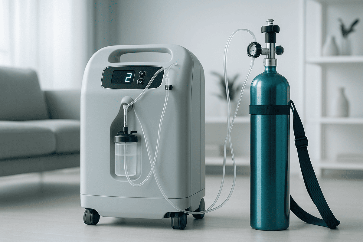 帝人の在宅酸素｜酸素濃縮器・携帯ボンベのレンタルと使い方、残り時間