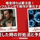 喘息持ちは要注意！インフルエンザで発作が悪化する？併発した時の対処法と予防策