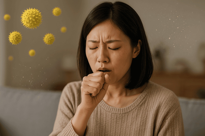 その咳、アレルギーかも?花粉やハウスダストが原因で起こる咳の症状と見分け方