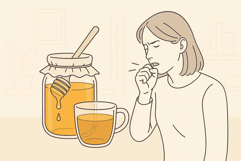 咳が止まらない時に。はちみつの咳止め効果と、効果を高める飲み方
