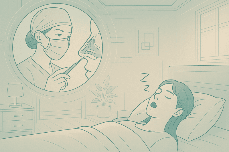 鼻の手術でいびきは治る？鼻づまりを解消する手術の種類・効果・費用を解説