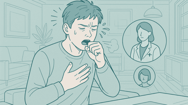 むせて咳が止まらない原因は？考えられる病気と何科を受診すべきかを解説