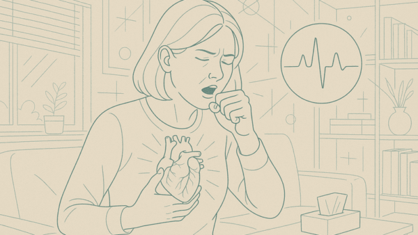 咳と動悸が同時に起こる原因は?息苦しさの正体と「危険なサイン」を見分ける方法