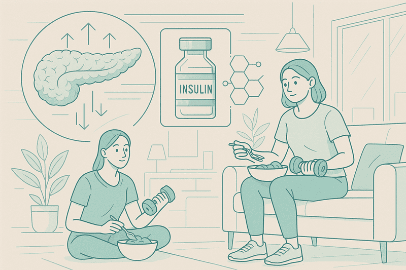 インスリン分泌能は改善できる?低下する原因と「膵臓を休ませる」方法(食事・運動)