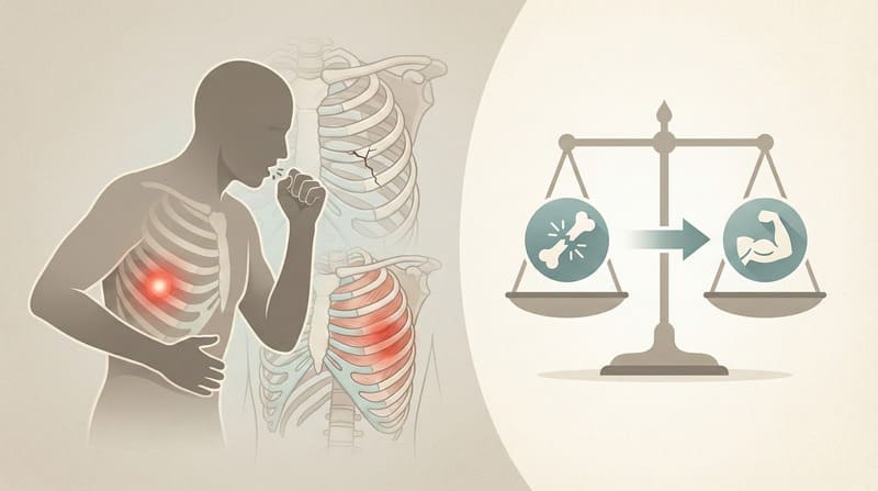 咳のしすぎで脇腹が痛いのは骨折？筋肉痛と「肋骨疲労骨折」の見分け方