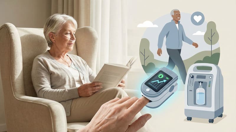 在宅酸素療法（HOT）の開始基準は？導入すべき酸素飽和度（SpO2）の数値と早期導入のメリット